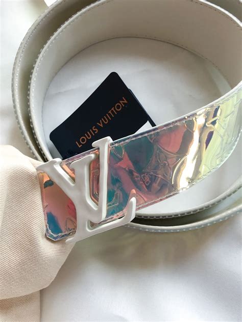 holographic lv belt|louis vuitton lv reversible belt.